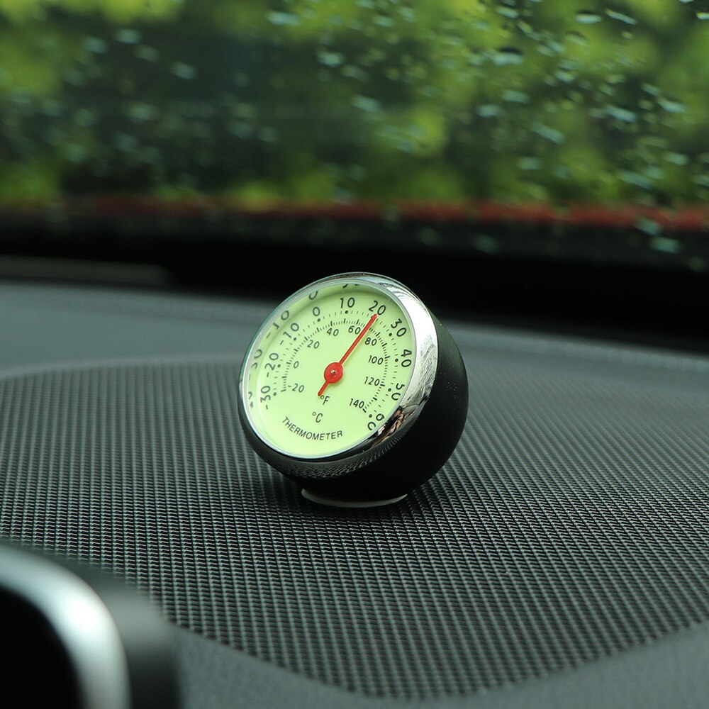 Portable 2 In 1 Car Digital Luminous Clock & Temperature Display Stick-On Backlight Electronic Screen Clock Dashboard Clocks