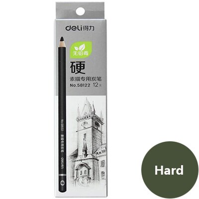 Deli 2h-8b Set Tekening Schetsen Potlood Zacht Veilig Niet Giftig Standaard Potloden Professionele Kantoor School Potlood: Hard