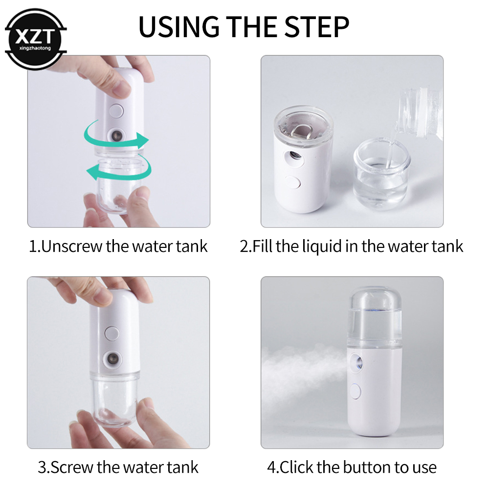 Portable Air Humidifier 30ml USB Atomizer Air Purifier Aromatherapy Essential Oil Diffuser Hydrator