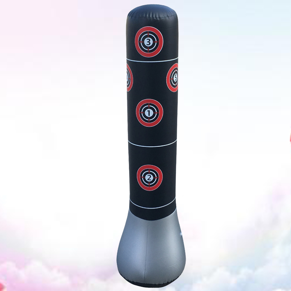 1 ud. De saco de arena inflable grueso PVC Vertical columna de boxeo descompresión vaso herramienta de Fitness para el hogar niños