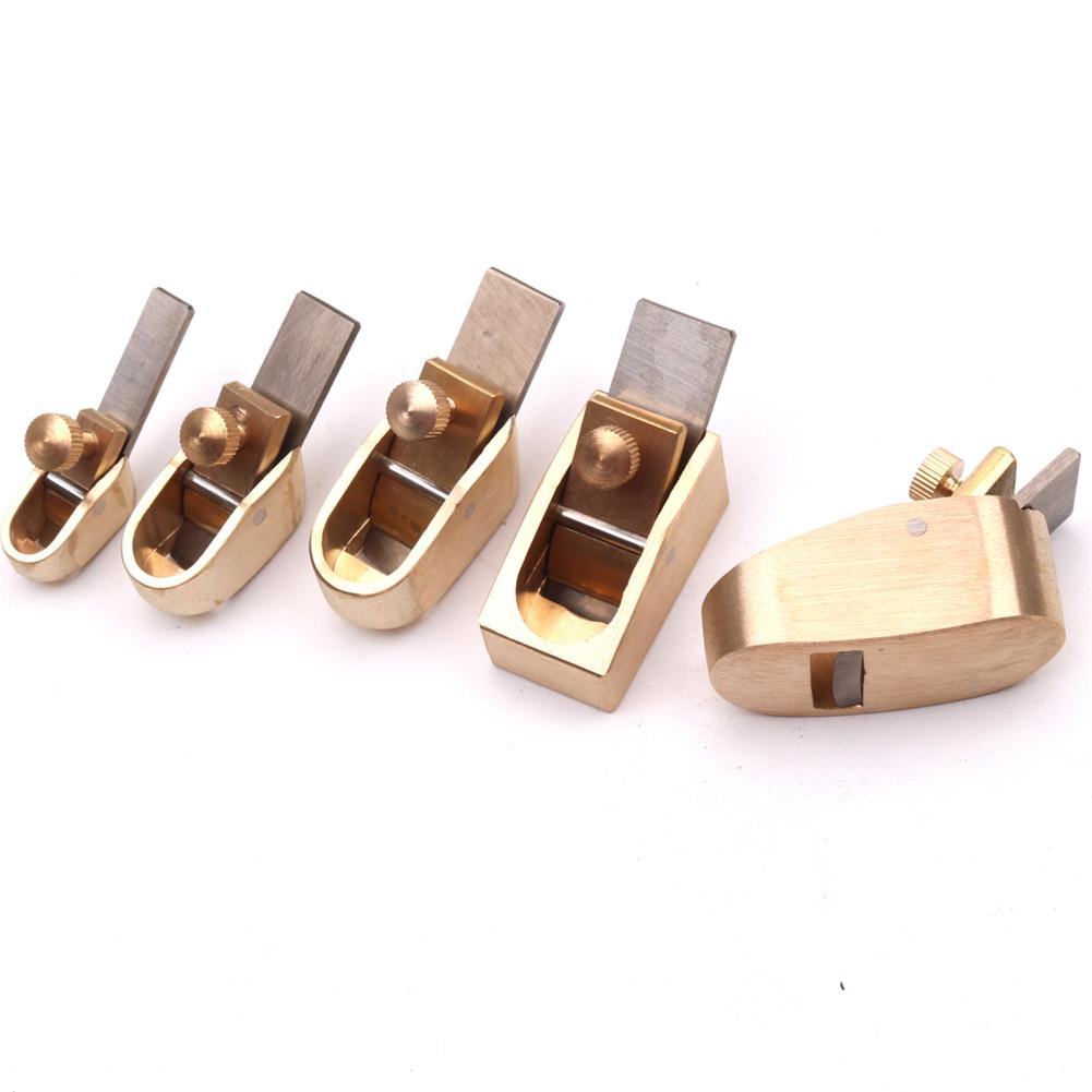 4-Piece Mini Brass Hand Planes Set - Steel Blade Tools For Luthiers, Violin Makers & Fine Woodworking