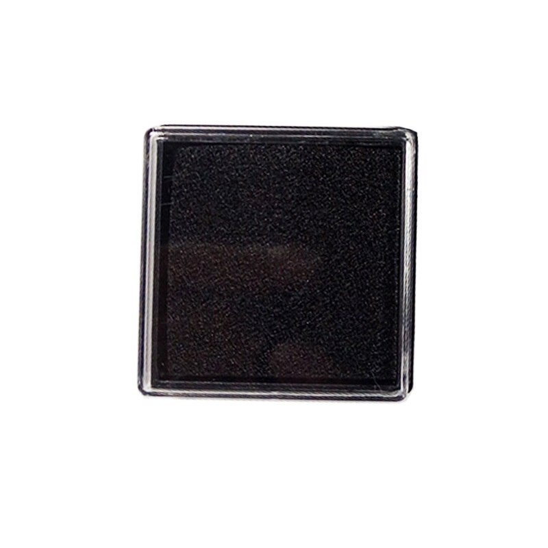 50 Stks/partij Mini Stempel Stempelkussen Kleur Inkt Pad Stempelkussen Voor Diy Stempelen Werk Vingerafdruk Stempelkussen: black 3.8cm