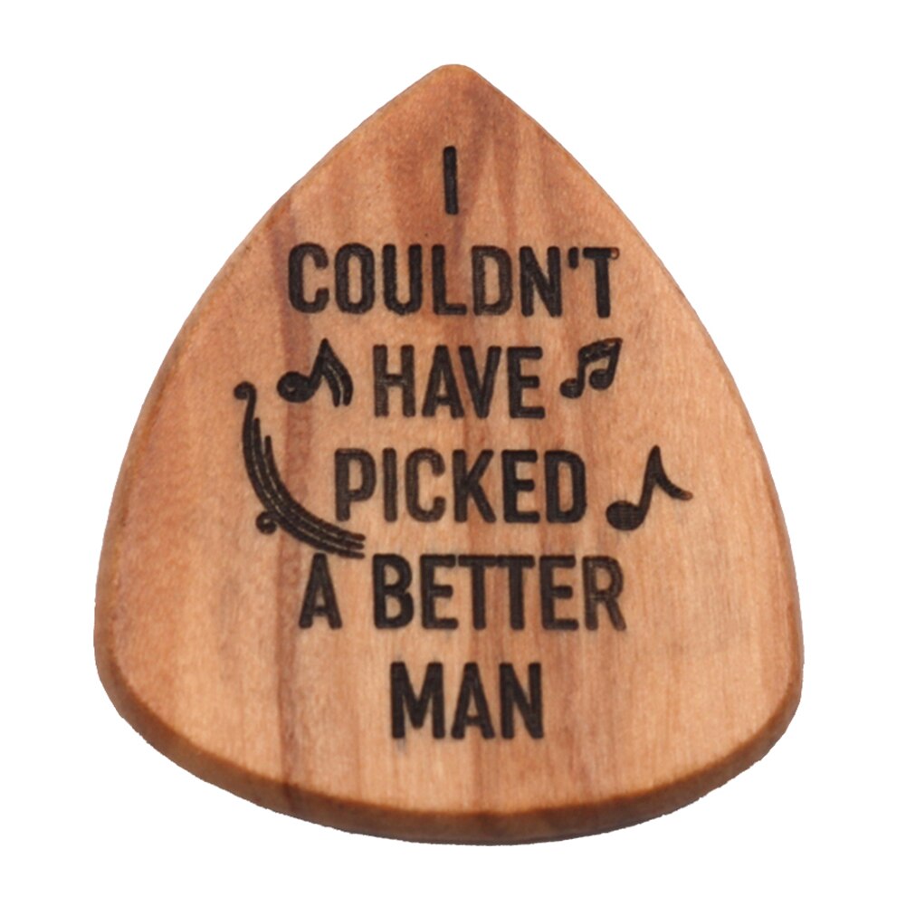 3Pcs Hout Gitaar Pick Akoestische Elektrische Bas Plectrum Mediator Muziekinstrument Gitaar Onderdelen & Accessoires Met Doos