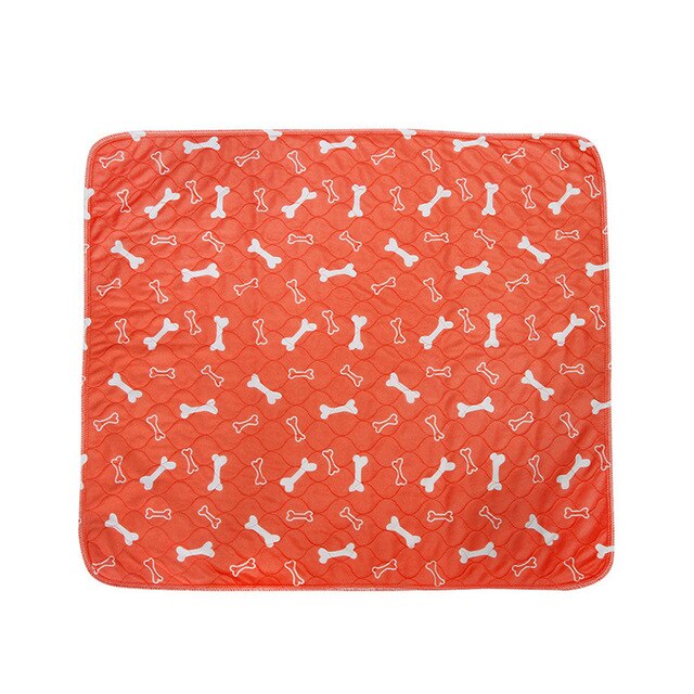 Dog Pad Three-layer Waterproof PVC Diapers Blanket Cute Pattern Water Absorption Pet Cat Urine Mat Reusable Pee Mattress Cushion: 80x90 / B