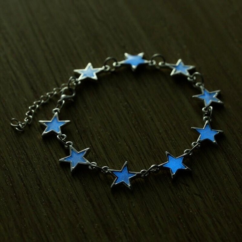 2022 Enkelbanden Voor Vrouwen Little Star Hart Bloem Glow In The Dark Enkelband Op Been Voet Zomer Strand sieraden