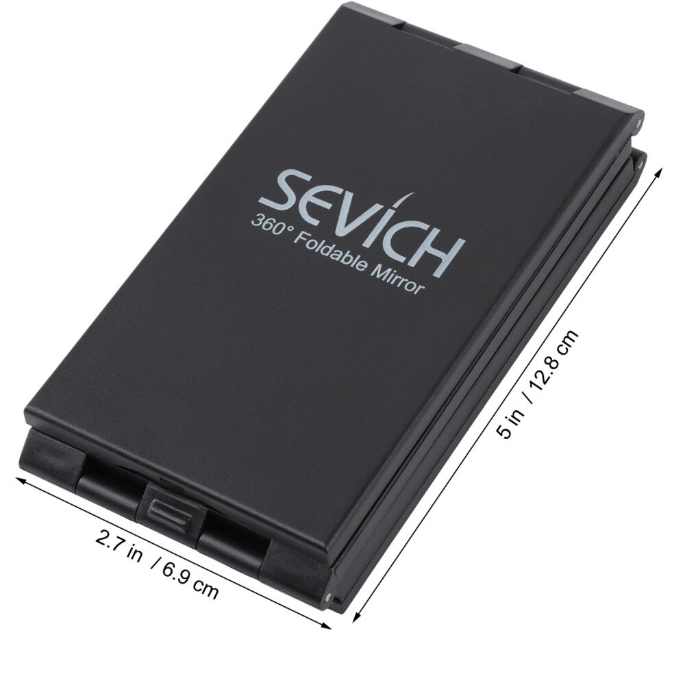 1pc lustro fryzjerskie przenośne 360 martwy kąt wszystkie strony składane lustro robić makijażu