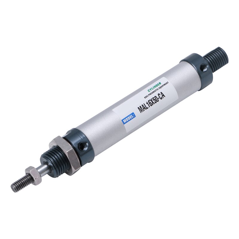 MAL 16mm x 50/100/150/200mm simple tige Double effet Mini vérin pneumatique directe Support