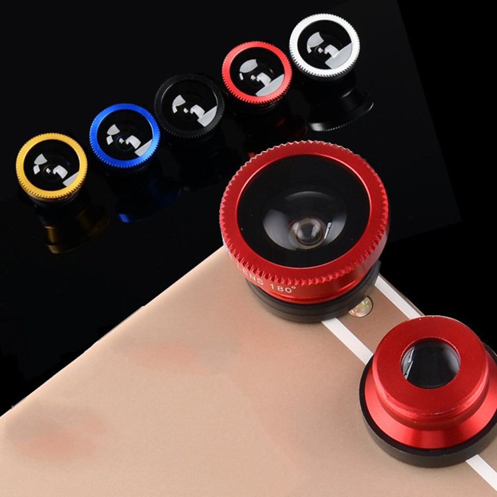 Duurzaam Universele 3 In 1 Mobiele Telefoon Lenzen Fish Eye Smartphone Groothoek Macro Camera Celular Lens Kit