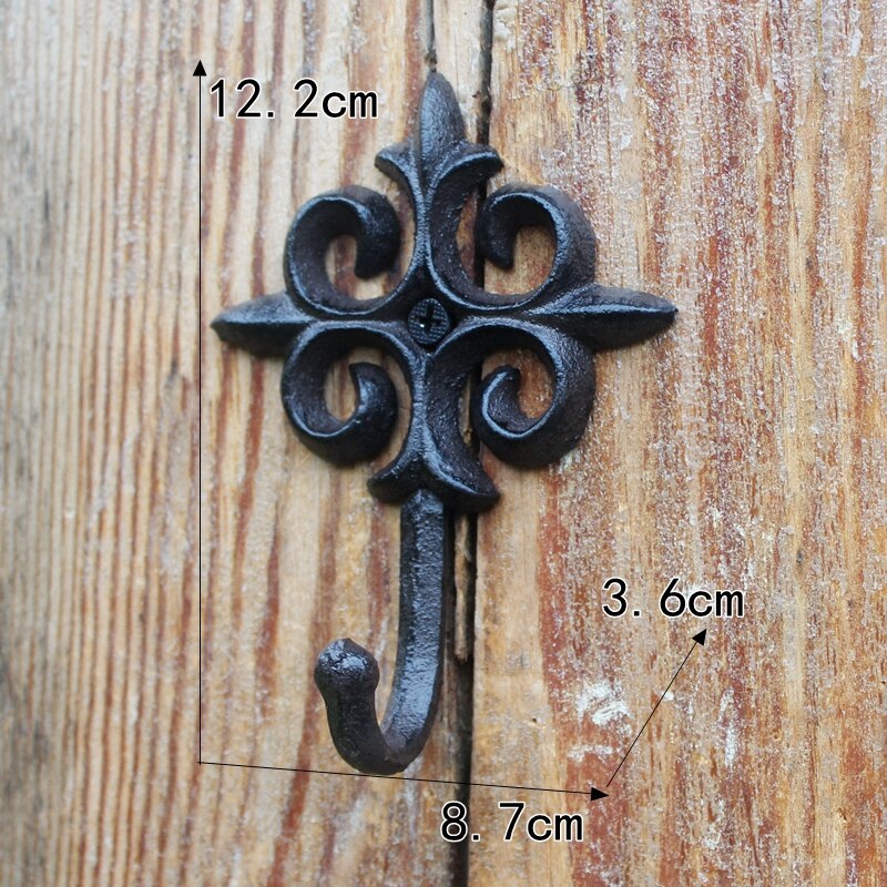 Jd Europese Stijl Crown Serie Retro Gietijzeren Smeedijzeren Haak Kapstok Decoratie Haak Wanddecoratie: cross