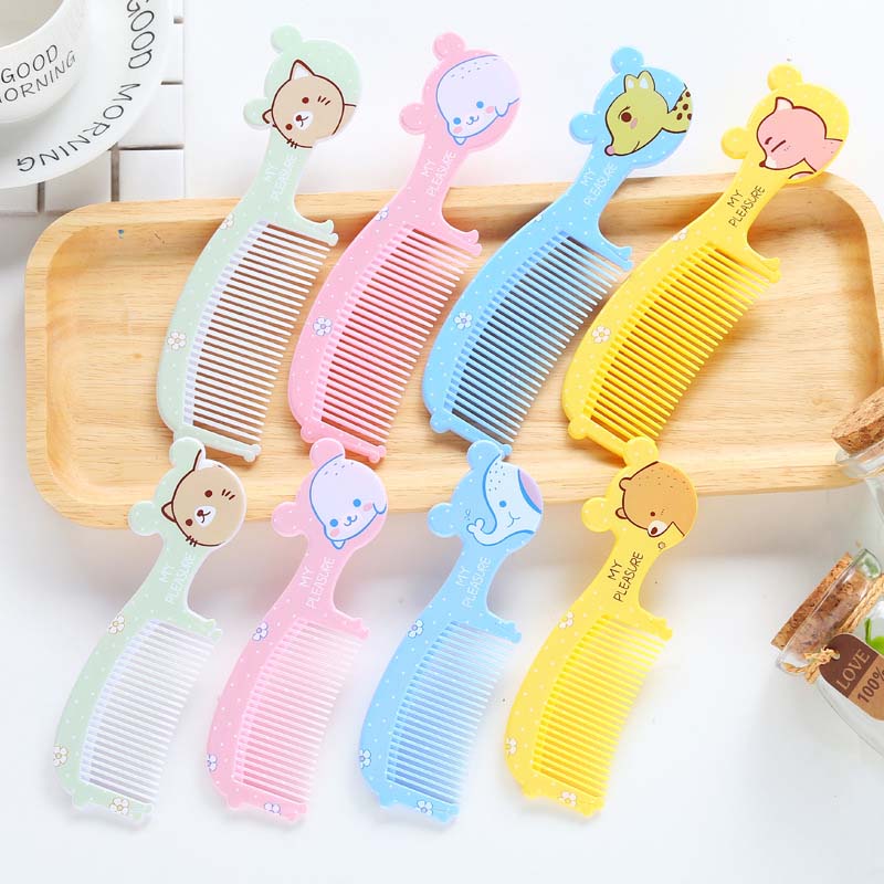 Safety Soft Baby Hair Brush Infant Comb Grooming Shower Pack Kit Color 2Pcs (1 Pcs Big + 1Pcs Small)