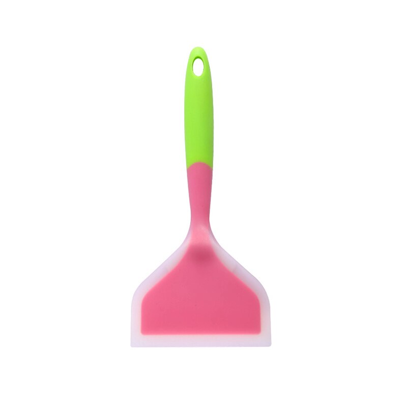 Kitchen Spatula Silicone Baking Pastry Tools Beef Meat Egg Scraper Wide Pizza Turners Ice Cream Scoop Home Cooking Utensils: Pink