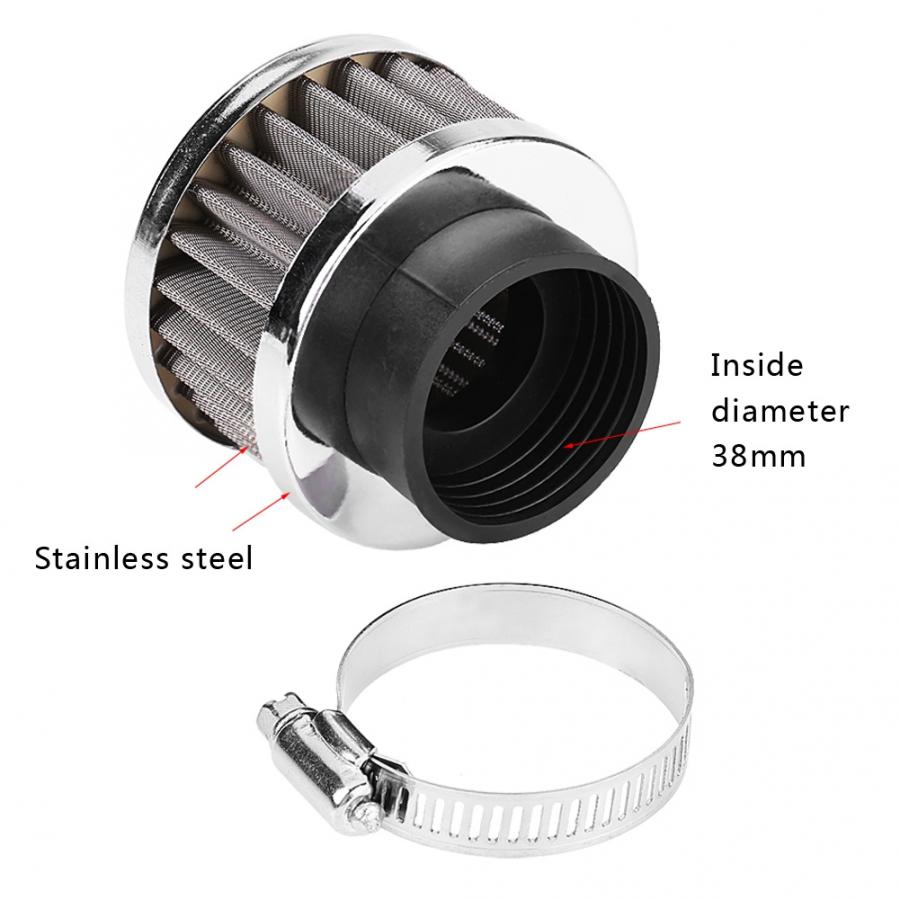 38Mm Luchtfilter Intake Filtratie Past Voor 90cc-125cc Atv Go Kart Pit Crossmotor Motorfiets Quad Inductie Luchtfilter