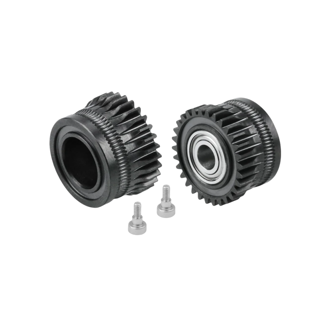 Estrusore K1C Ingranaggio K1 Ingranaggio di trasmissione con filamento interamente in metallo per Ingranaggio EXTRUDER Creality K1 Max nichelato Elevata durezza: bianca