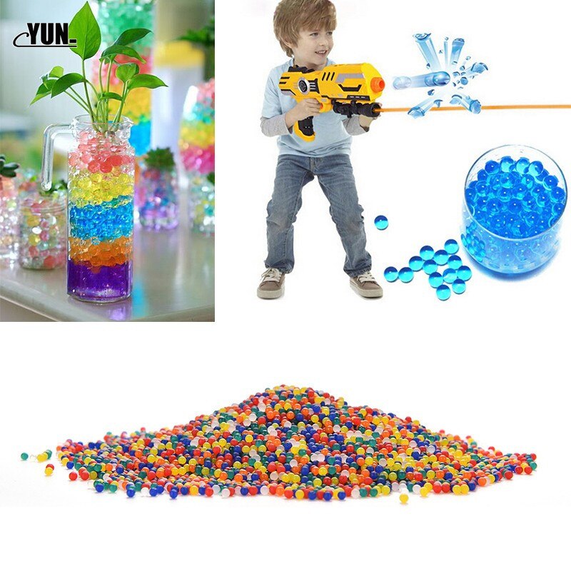 5000PCS Pearl Shaped Hydrogel Crystal Soil Water Beads Bio Gel Mud Grow Magic Jelly Balls Orbiz ForHome Wedding Decor 6D