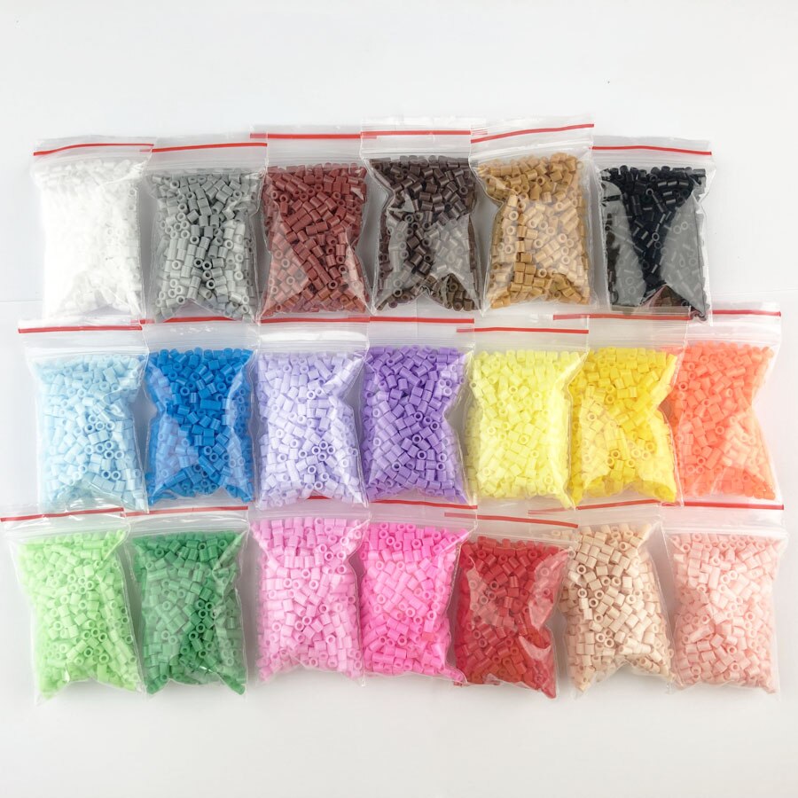 Mini 2.6 hama perler 10-80 farver perler pupukou perler uddannelse legetøj sikring perle puslespil 3d til børn: 20 tasker