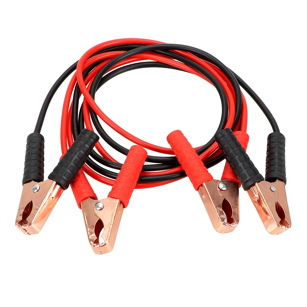 Bilbatteri jumper booster kabel bil batteri linje bil udskiftning nødbrand linje kobbertråd 2m 500a tændingslinje værktøj