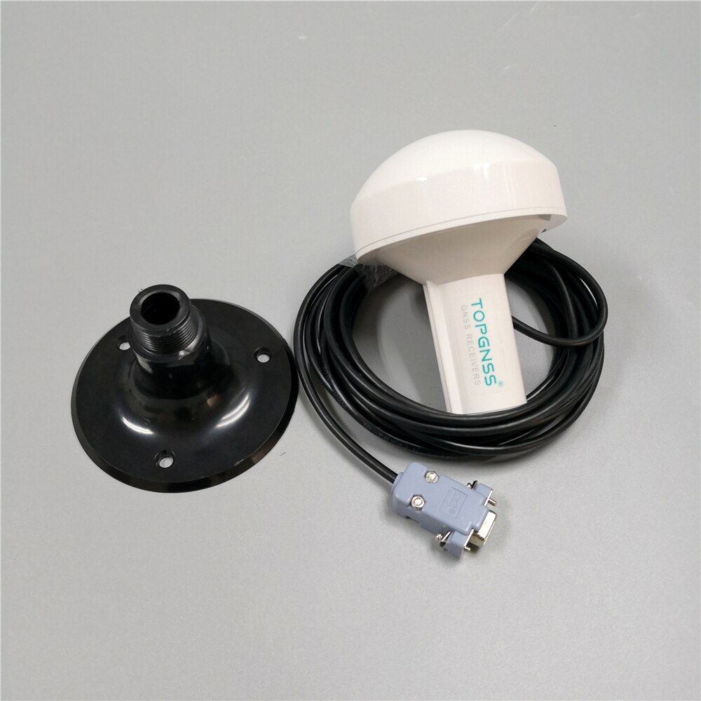 NMEA0183 9600 baud rate 5V DB9 Female Agricultural GNSS receiver RS232 GPS antenna module marine mushroom head housing