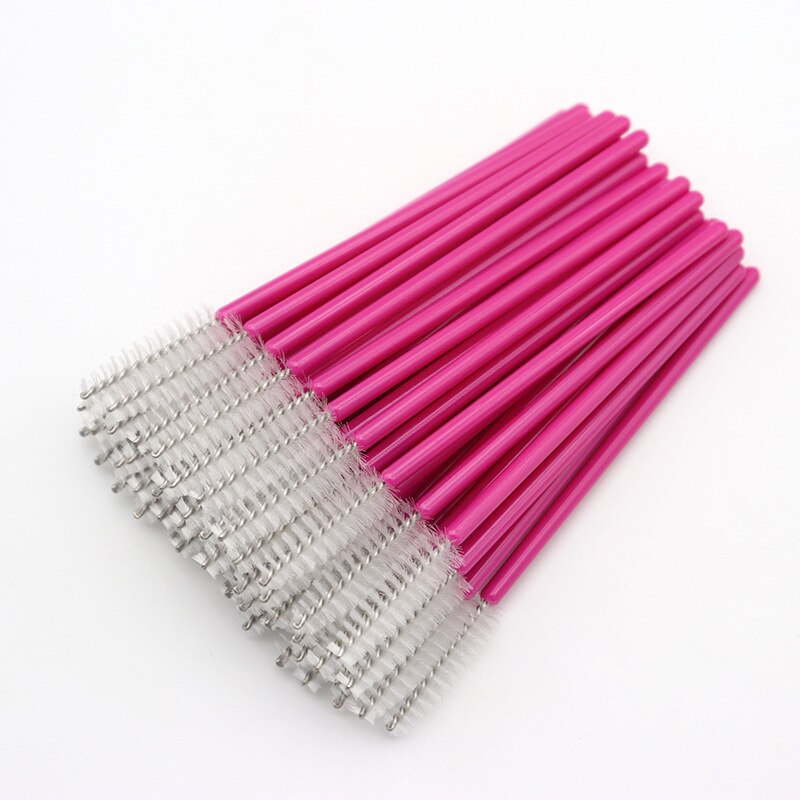 50 st engångs ögonfransborste bryn kosmetiskt verktyg portabel ögonfrans kam mikroborste borstar för kvinnor makeup verktyg: Aa099-04