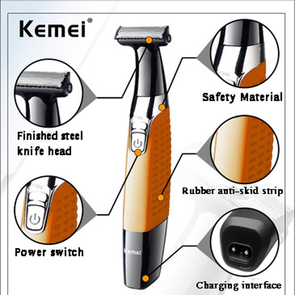 Scheermes voor mannen, usb-oplaadbaar, één mes, mannenlichaam, gezicht, mannelijke stoppeltrimmer, baard, scheerrand, kop, merk wenkbrauwtrimmer