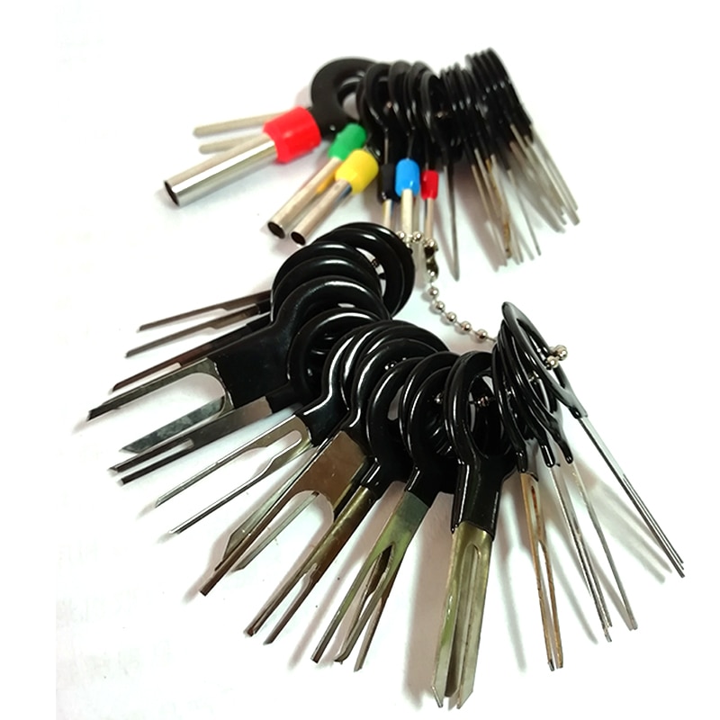 38 Stks/partij Terminals Verwijdering Key Tool Voor Auto Elektrische Bedrading Crimp Connector