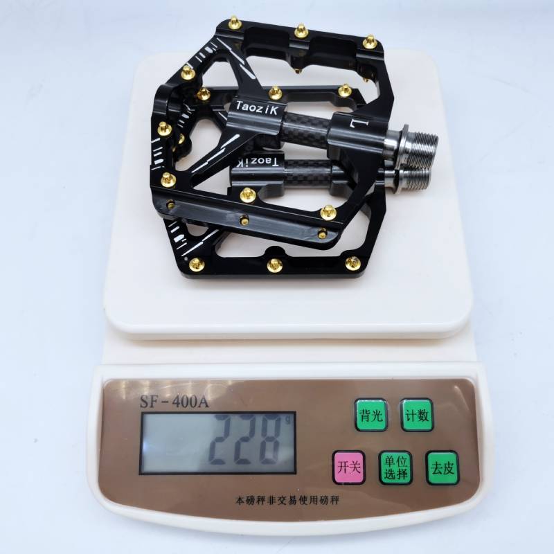 Pédale de vélo ultralégère avec axe en titane et carbone CNC, à roulement scellé, pièces de bicyclette