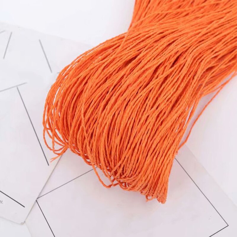 500g sommer raffia garn hæklet naturligt papir halmtråde håndværk til gør-det-selv strikke hat håndtaske pung kurv rattan materiale: 2