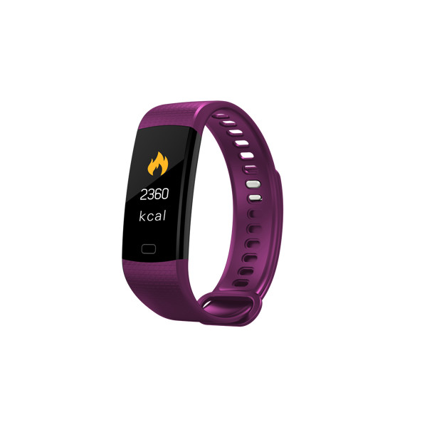 Montre intelligente hommes Fitness Tracker mesure de la pression artérielle moniteur de fréquence cardiaque Tracker d'activité étanche Smartwatch pour IOS: purple