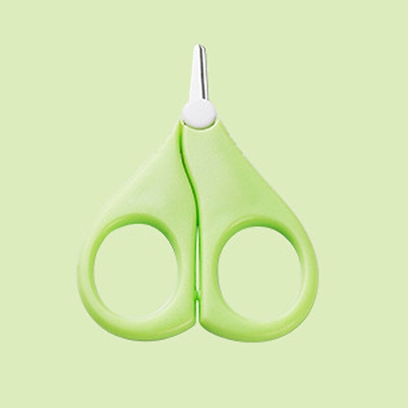 Bébé Portable lame courte ciseaux à ongles doigts orteils coupe-ongles coupe-ciseaux Mini manucure Cutter bébé soins des ongles 1 pièces: grass green