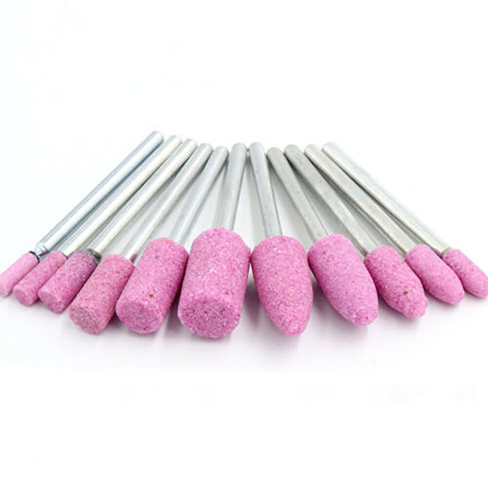 5PCS Rotary Ceramics Grinding Mounted Stone Drill Bit 1/8'' Shank for Dremel Grinder