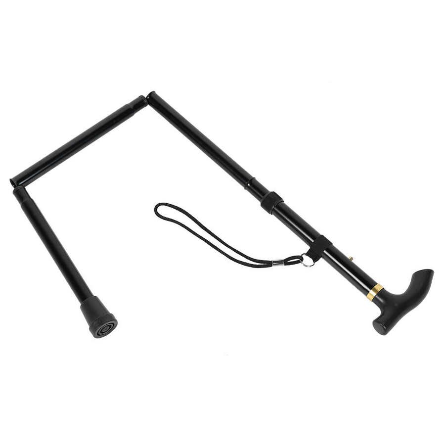 Adjustable Hight Folding Walking Canes Sticks Aid Support Seniors Disabled and Elderly Stick Cane Portable 4 knots Crutch