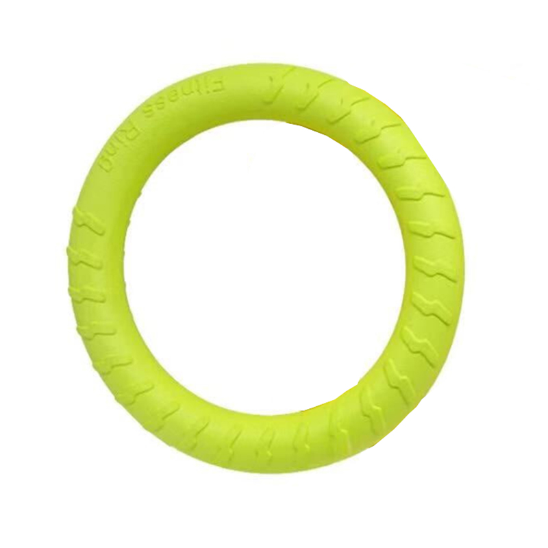 Eva Medium Grote Hond Training Ring Puller Bite Resistant Pet Chew Speelgoed Voor Grote Honden Herder Shiba Inu Speelgoed Mascotas accessoires: Green / S-Diameter 19cm