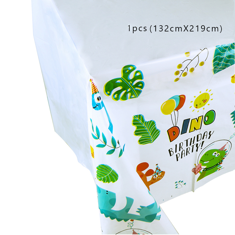 Dinosaur Disposable Tableware Dino birthday Party Decoration paper Napkin Plate Cup Kids Boy Jungle Safari Party Baby Shower: light green