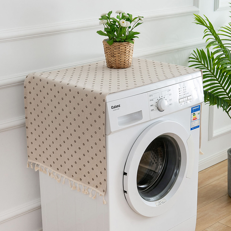 Waterproof Dustproof Cover Washing Machine Cover Drum Type Microwave Oven Cover Towel To Prevent Dust: light green / 190*300cm