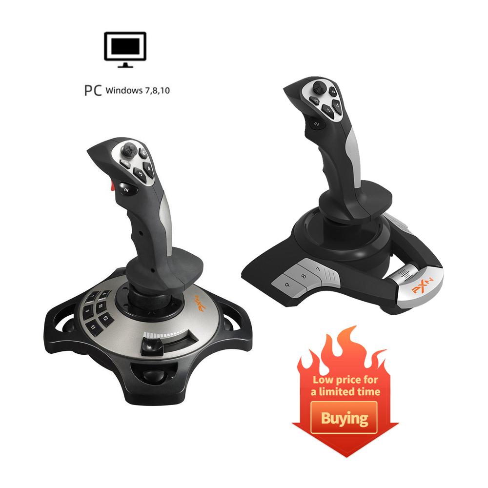 Simulador de vuelo con Joystick de PXN-2113, controlador de mando, simulador de vuelo de Pc, palo de cabina para PC/escritorio