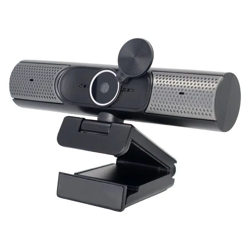 Nova Webcam 4K USB, Webcam 2K 1080P 30fps com Foco Automático, Alto-falante HiFi e Microfone com Redução de Ruído para PC, Câmera para Desktop e Laptop para Videochamadas