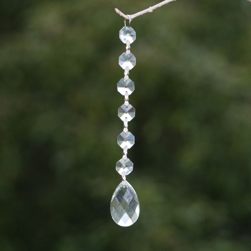 10 Stks/partij Glas Crystal Prisms Kroonluchter Hanglamp Lamp Onderdelen Crystal Opknoping Hanger