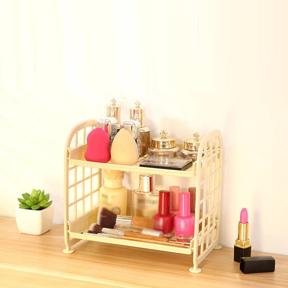 1PC High Appearance Horizontal Desktop Storage Shelf Simple Multi-storey Dormitory Storage Shelf Computer Office Available