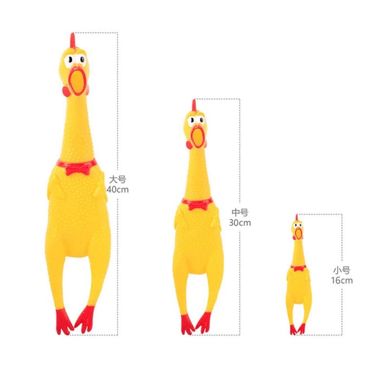 Pawstrip Screaming Kip Hond Speelgoed Squeeze Piepende Sound Puppy Speelgoed Rubber Hond Speelgoed Chew Huisdier Speelgoed Voor Honden Rubber Kip speelgoed
