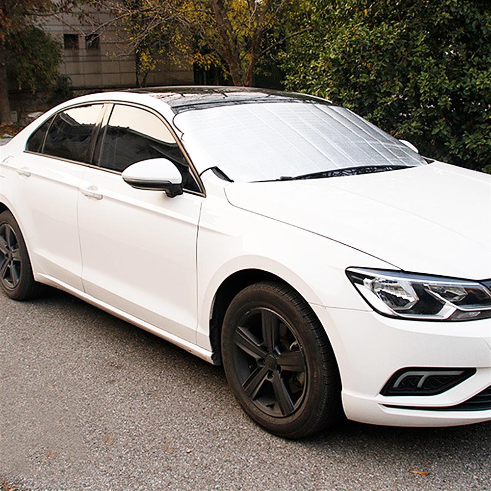 Vattentät bil vindruta snöskydd skydd förtjocka för auto utomhus vinter silver snöblock frostskyddande solskydd