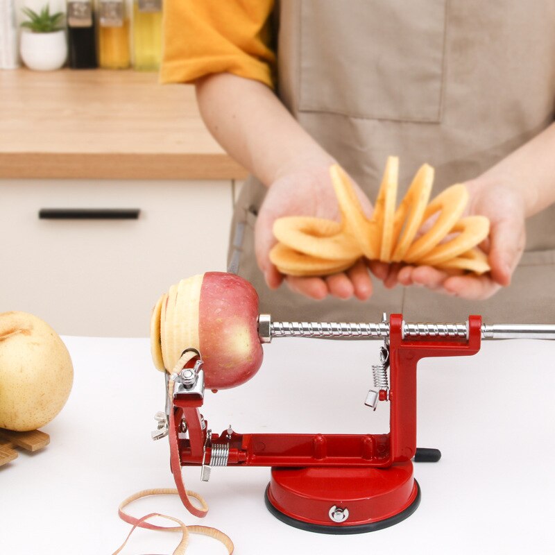 3 in 1 Apple Peeler Hand-cranked Stainless Fruit Peeler Slicing Machine Apple Fruit Machine Peeled Tool Kitchen Tools