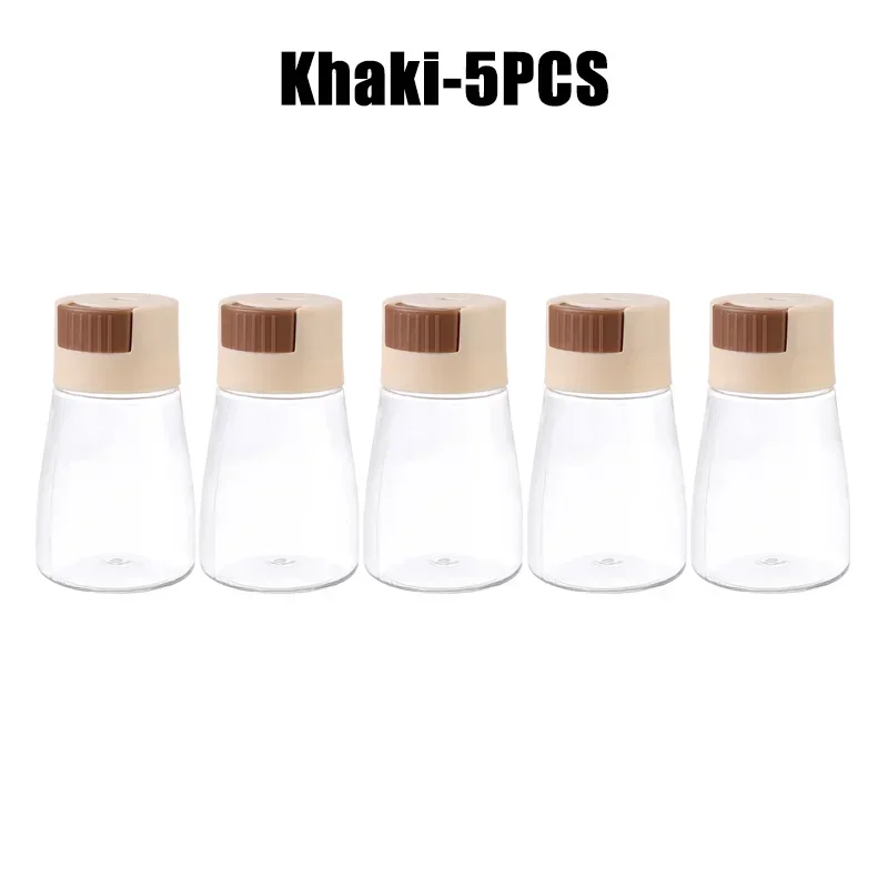 Quantitative Press Salt Shaker Sealed Seasoning Jars Adjustable Measurable Control Spice Containers Kitchen Cooking Essentials: Burgundy