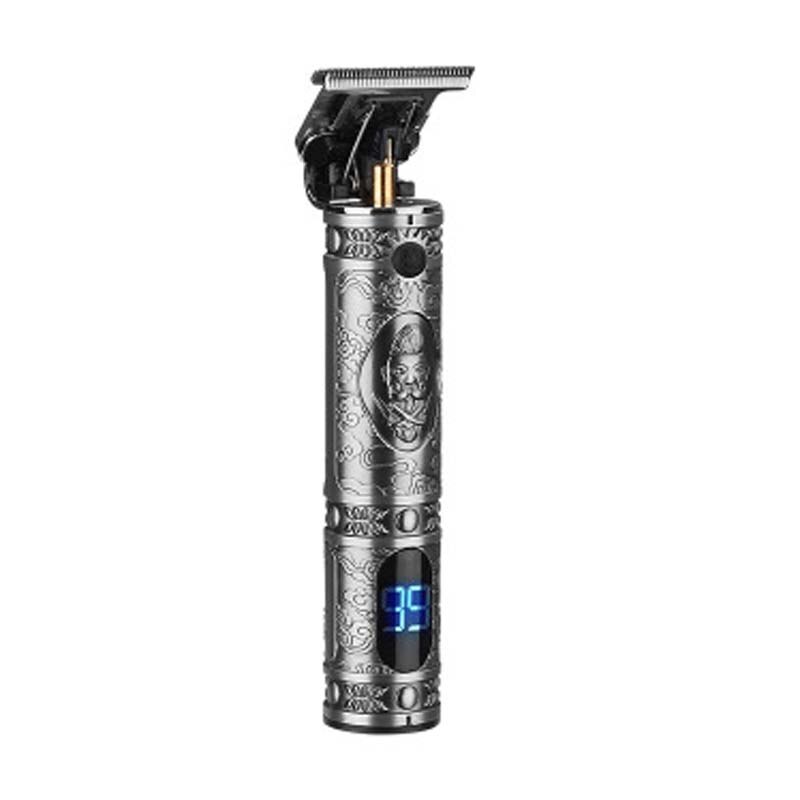 Usb oplaadbare haartrimmer, elektrisch, draadloos, skelethaartrimmer, scheerapparaat, trimmer, herenkapper, haarknipmachine, 0mm scheermessen: 02