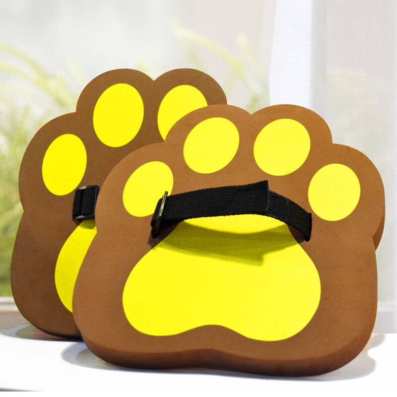 Cartoon Bear paw shoes kindergarten children&#39;s toy shoes parent-child interactive game props bear shape shoe pair.