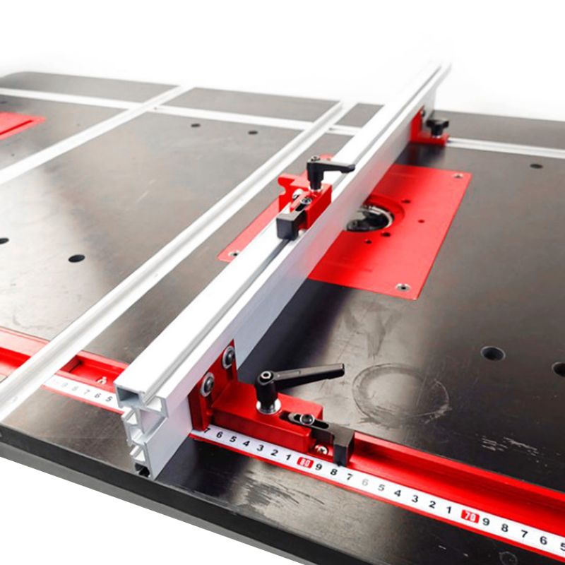 Metal Router Table Insert Plate with 4 Ring Screws for Woodworking Bench Trimmer