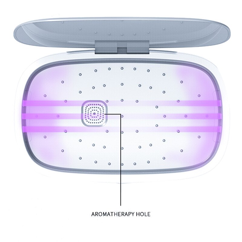 Désinfection UV portative de boîte de désinfection UV avec la boîte de désinfection de brosse à dents de téléphone d'usb