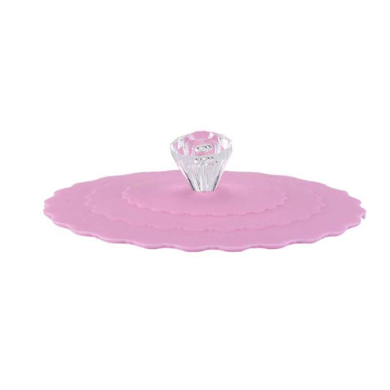 Couvercle de tasse en Silicone | En dentelle à motif de tasse, couvercle de bouteille, accessoires de cuisine pour le bureau à domicile, couvercles de tasses portables, perle offre spéciale 1 pièce: 5