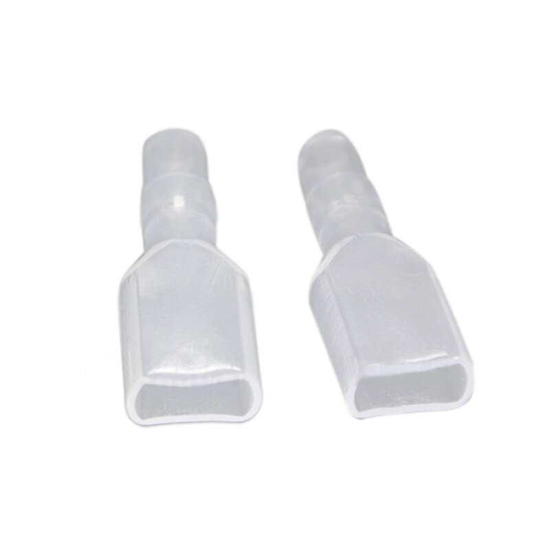 200 pces/50 pares masculino fêmea spade friso terminais manga fio envoltório conector para 22-16 awg 2.8mm