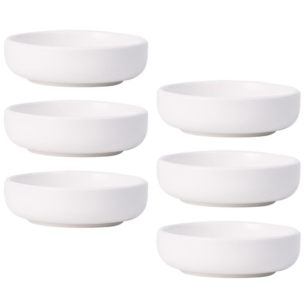 6Pcs Japanse Saus Gerechten Dompelen Bowls Keramische Dipsaus Bowls Mini Platen