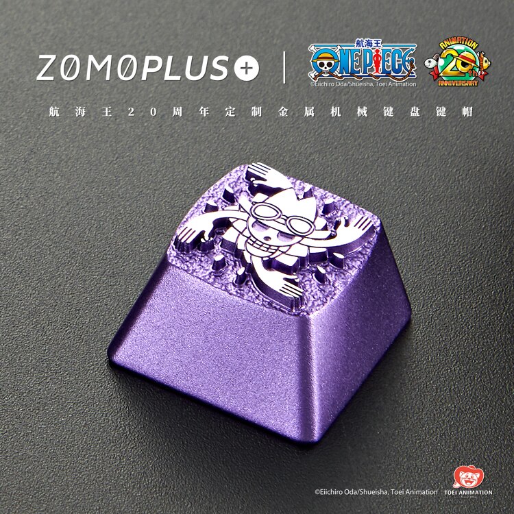 Zomo aluminum alloy keycap for MX switch mechanical keyboard CNC engraving key caps for ONE PIECE anodic oxidation: Robin