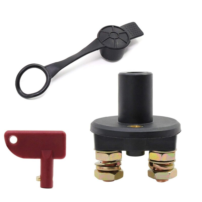 2 Pack 12V/24V Automotive Battery Isolator Disconnector Cut OFF Power Kill Switch Emergency Off Switch